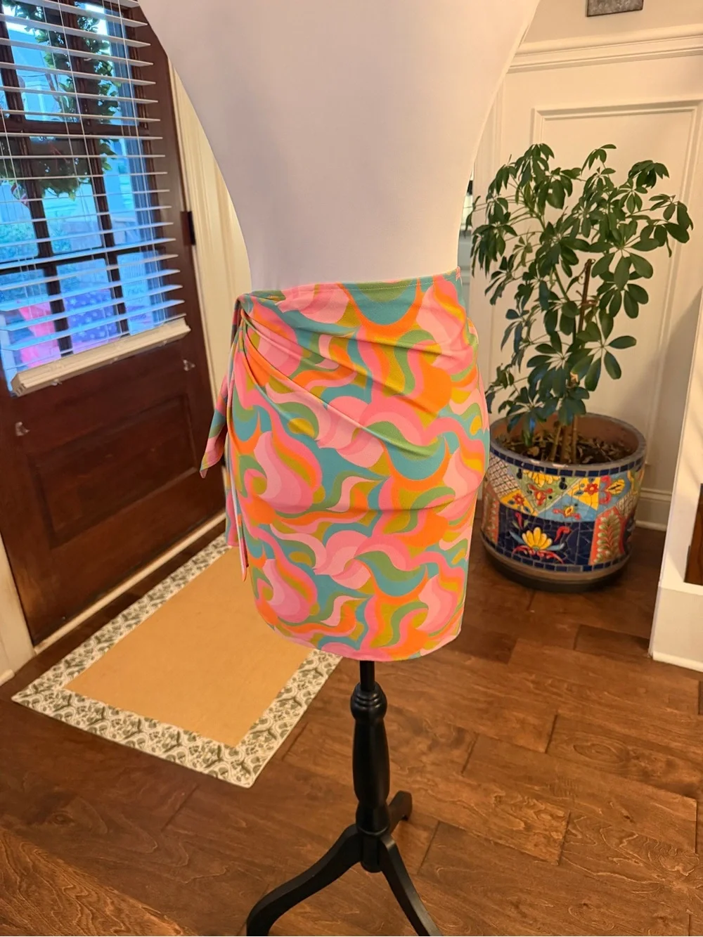 Show Me Your MuMu Disco Barbie Tie-Front Swim Sarong